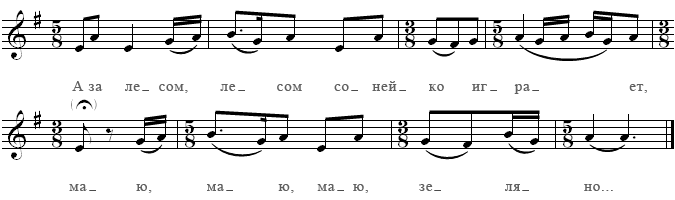 Ноты песни «Беленькай молойчик»